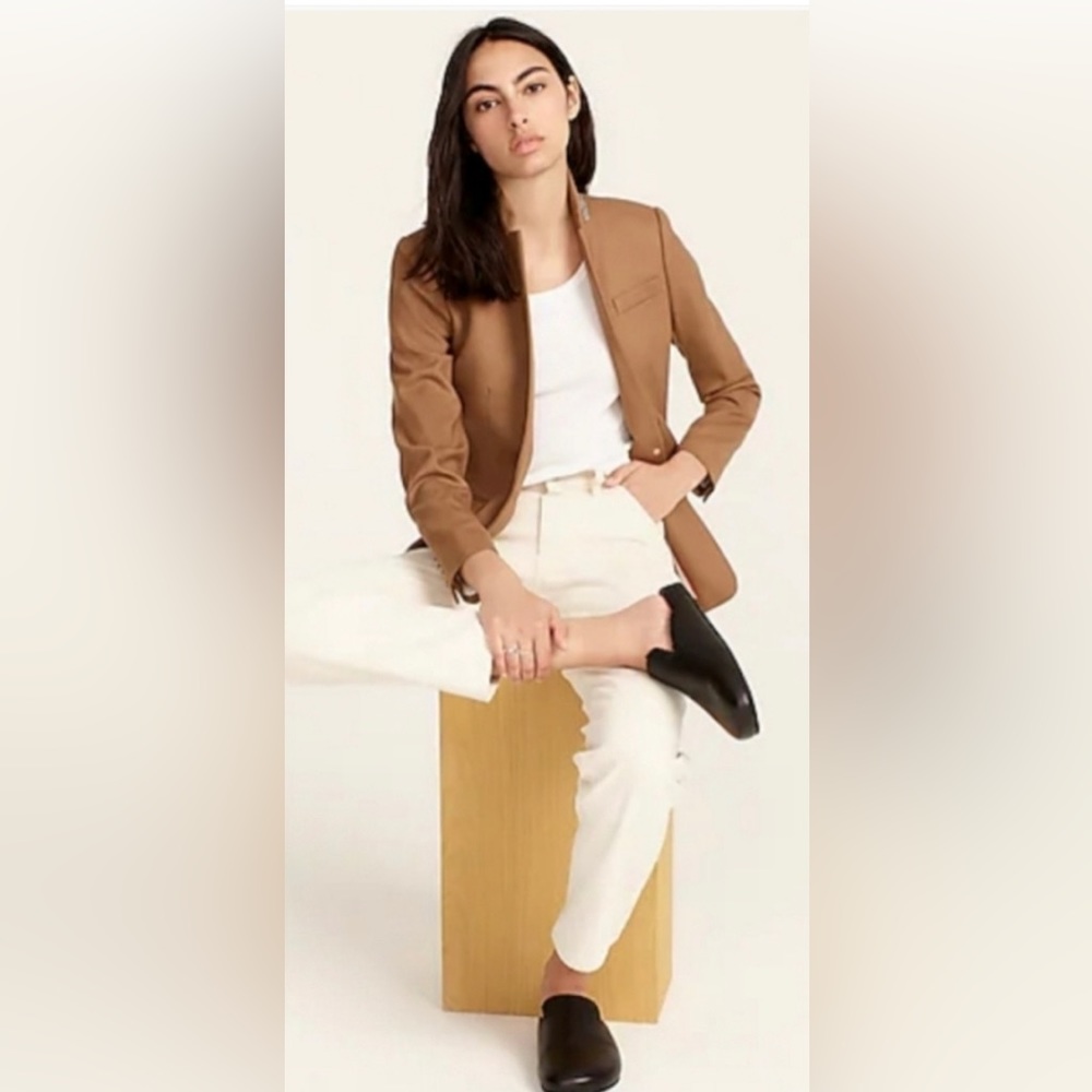 J. Crew Regent Blazer - Wool Flannel - Camel